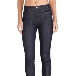 J Brand High Rise Skinny Jeans in Silent Blue